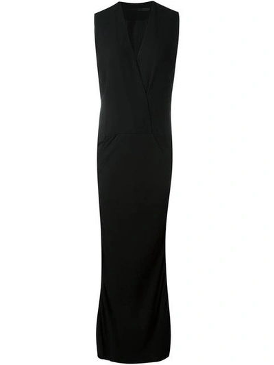 Shop Haider Ackermann V-neck Evening Dress In Black