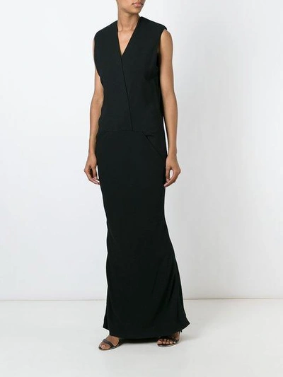 Shop Haider Ackermann V-neck Evening Dress In Black