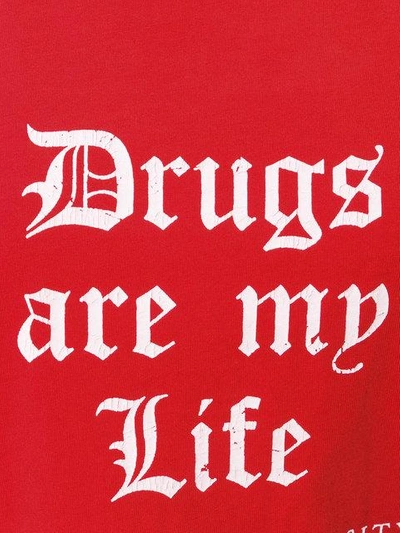 Shop Amiri Drug Life Oversized T-shirt - Red