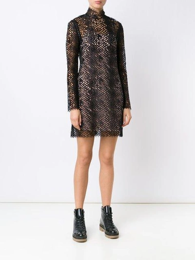 Shop Alexander Wang Lace Mini Dress - Black