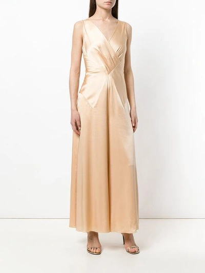 Shop Ralph Lauren Flared Tailored Jumpsuit In Neutrals