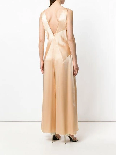 Shop Ralph Lauren Flared Tailored Jumpsuit In Neutrals