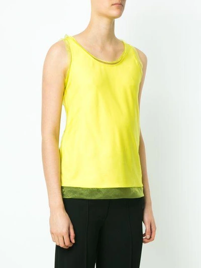 Shop Gloria Coelho Plain Top In Yellow