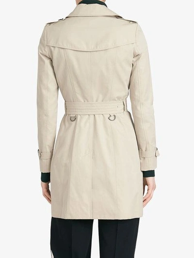 Shop Burberry The Chelsea – Mid-length Trench Coat - Neutrals