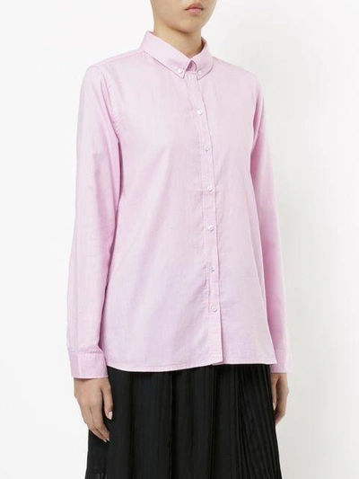 Shop Mads N0rgaard Selma Oxford Shirt In Pink