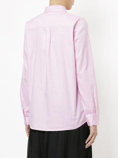 Shop Mads N0rgaard Selma Oxford Shirt In Pink