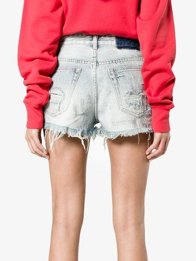 Shop Ksubi Tongue N Cheek High Rise Denim Shorts