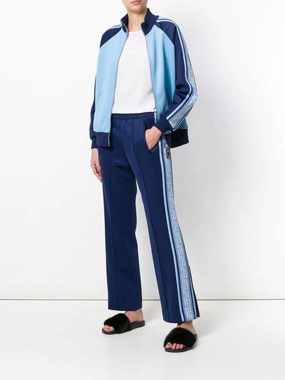 Shop Marc Jacobs Colour-block Track Trousers - Blue