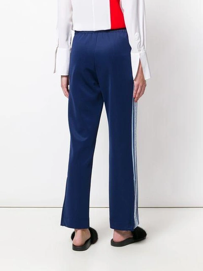 Shop Marc Jacobs Colour-block Track Trousers - Blue