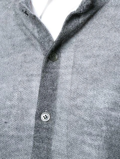 Shop Comme Des Garçons Tricot Semi-transparent Cardigan - Grey