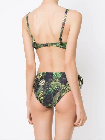 Shop Lygia & Nanny Marcela Printed Bikini Set In Green