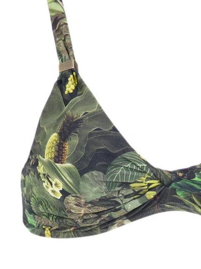 Shop Lygia & Nanny Marcela Printed Bikini Set In Green