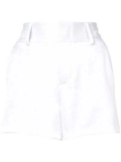 Shop Alice And Olivia High-waisted Shorts In White