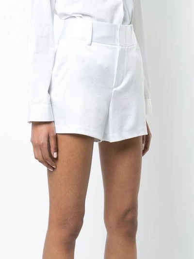 Shop Alice And Olivia High-waisted Shorts In White