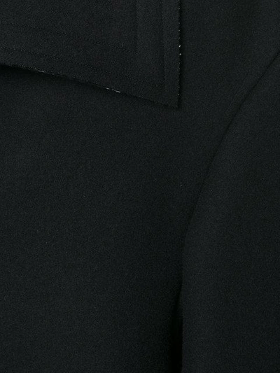 Shop Yohji Yamamoto V Back Coat - Black