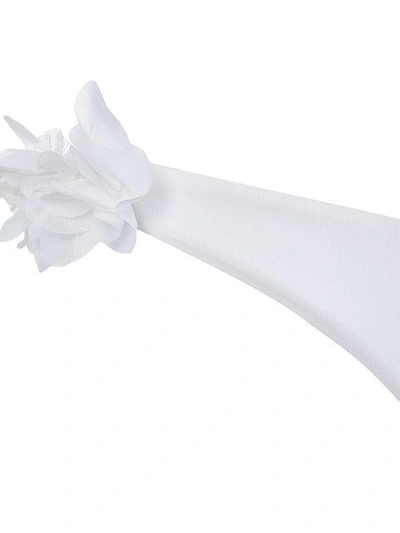 Shop La Reveche Floral Appliqué Bikini Set In White