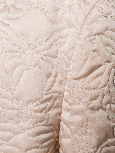 Shop Alexander Mcqueen Butterfly Embroidered Cocoon Coat In Pink