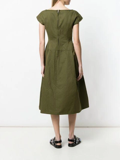 Shop Marni Leaf Midi Dress