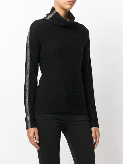 Shop Jo No Fui Tubular Neck Sweater In Black
