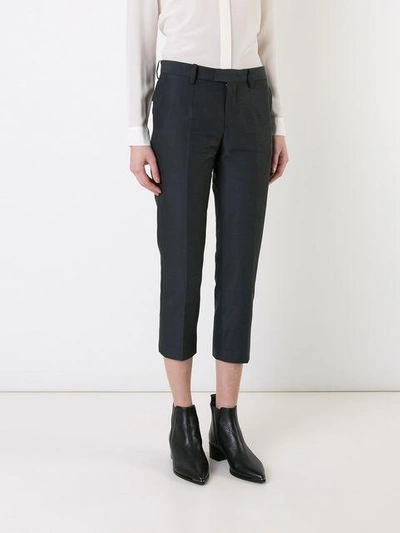 Shop Undercover Cropped Pants In Black