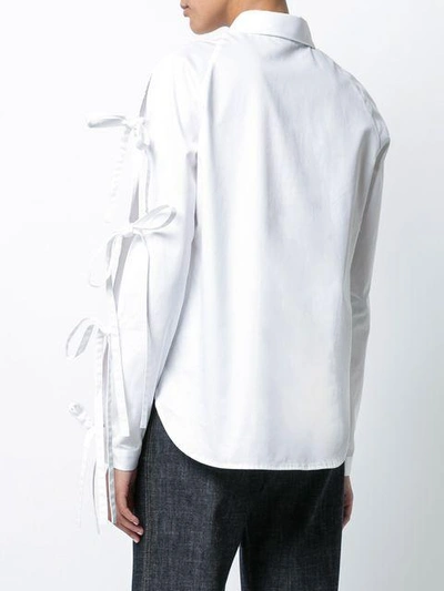 Shop Sandy Liang Lace Up Detail Shirt