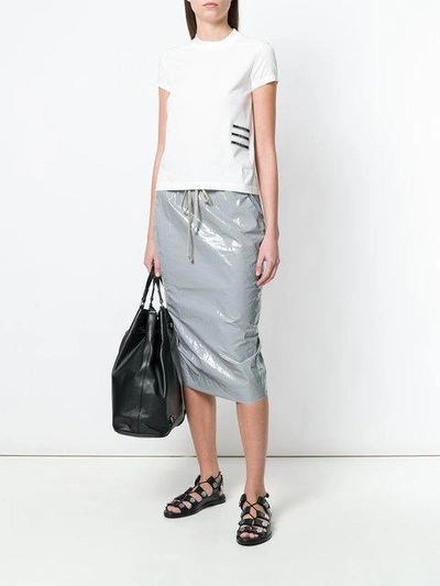 Shop Rick Owens Drkshdw Creased Fitted Skirt
