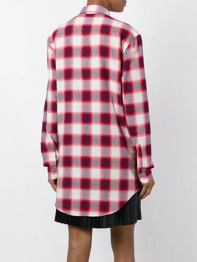 Shop Au Jour Le Jour Checked Tassel Detail Shirt - Red