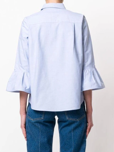 Shop Marc Jacobs Ruffle Detail Shirt - Blue