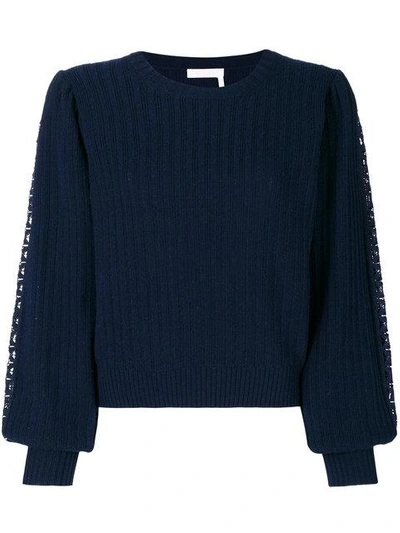 Shop See By Chloé Embroidered Knit Jumper