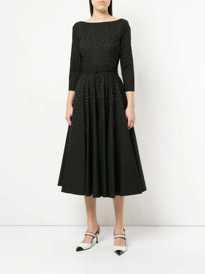 Shop Bottega Veneta Studded Dress - Black