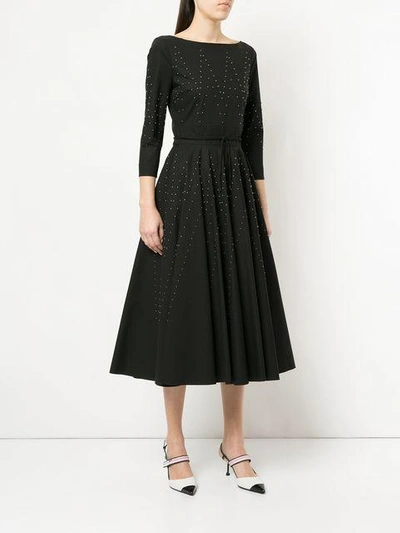 Shop Bottega Veneta Studded Dress - Black