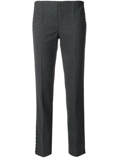 Shop P.a.r.o.s.h . Studded Trim Pants - Grey