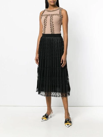 Shop Antonio Marras Ruffle Detail Tank Top - Neutrals