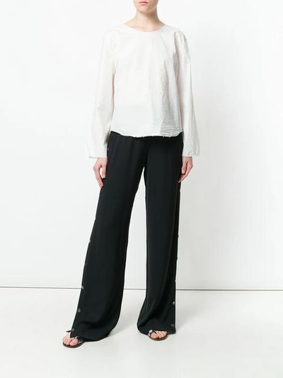 Shop Haikure Tied Back Blouse In White