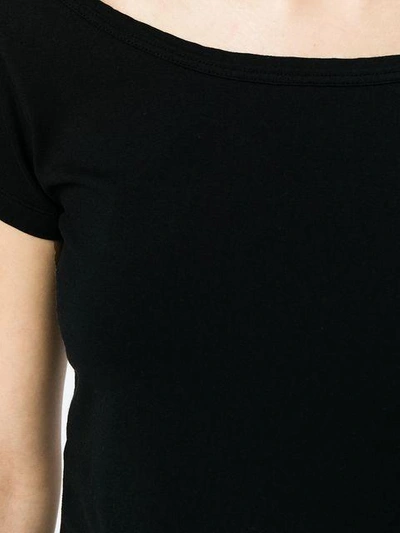 Shop Aspesi Fitted T-shirt In Black