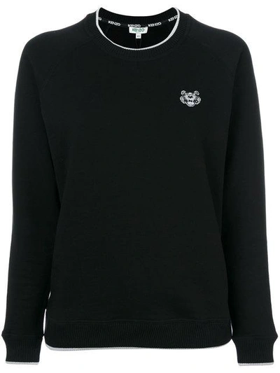 Shop Kenzo Tiger Crest Sweatshirt - Black