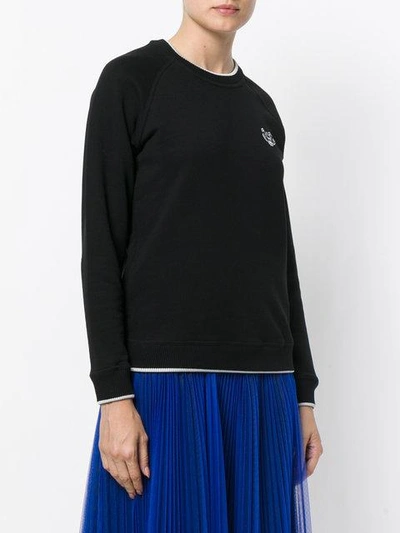 Shop Kenzo Tiger Crest Sweatshirt - Black