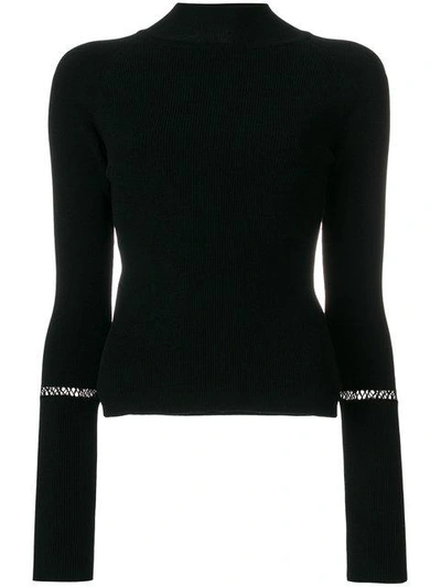 Shop Alyx 1017  9sm Crochet Insert Turtleneck Jumper - Black