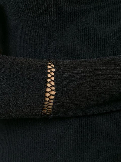 Shop Alyx 1017  9sm Crochet Insert Turtleneck Jumper - Black