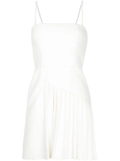 Shop Dion Lee Coil Pleat Mini Dress - White