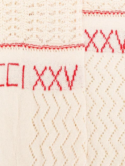 Shop Gucci Logo Embroidered Socks - Neutrals In Nude & Neutrals