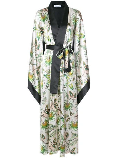 Shop Adriana Iglesias Anna Kimono Dress - Green