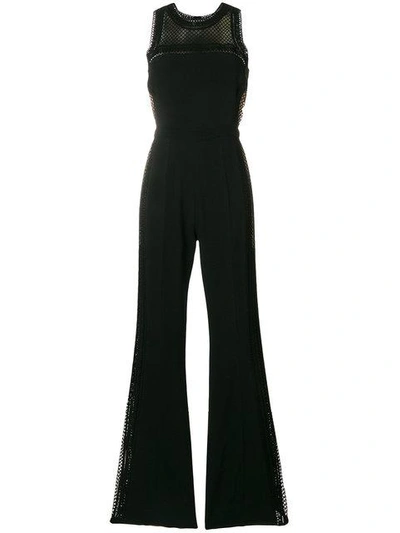 Shop Elie Saab Macrame Jumpsuit - Black