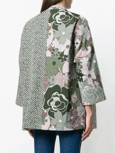 Shop Ermanno Gallamini Patchwork Jacket In Multicolour