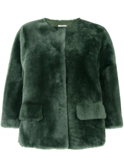 Shop Desa 1972 Merinillo Fur Jacket - Green