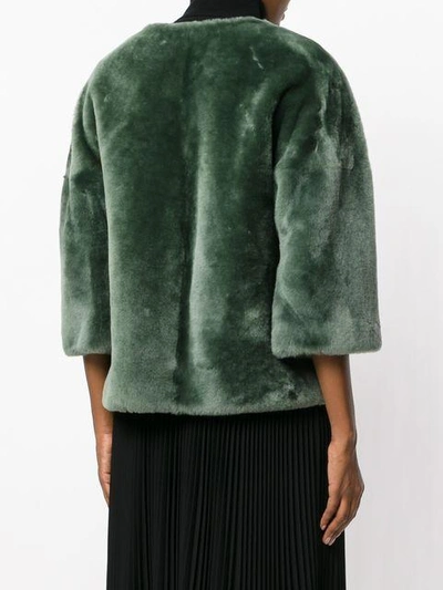 Shop Desa 1972 Merinillo Fur Jacket - Green