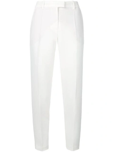 Shop Barbara Bui Tailored Fitted Trousers In White