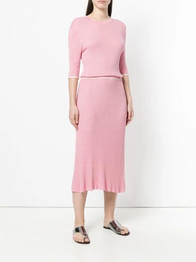 Shop Cashmere In Love Desideria Midi Dress In Pink