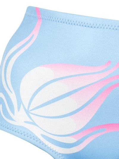 Shop Cynthia Rowley Fiji Printed Floral Bikini Bottom - Blue