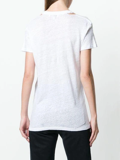 Shop Iro Cold Shoulder T-shirt - White